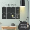 Weekly Chalkboard Wall Calendar