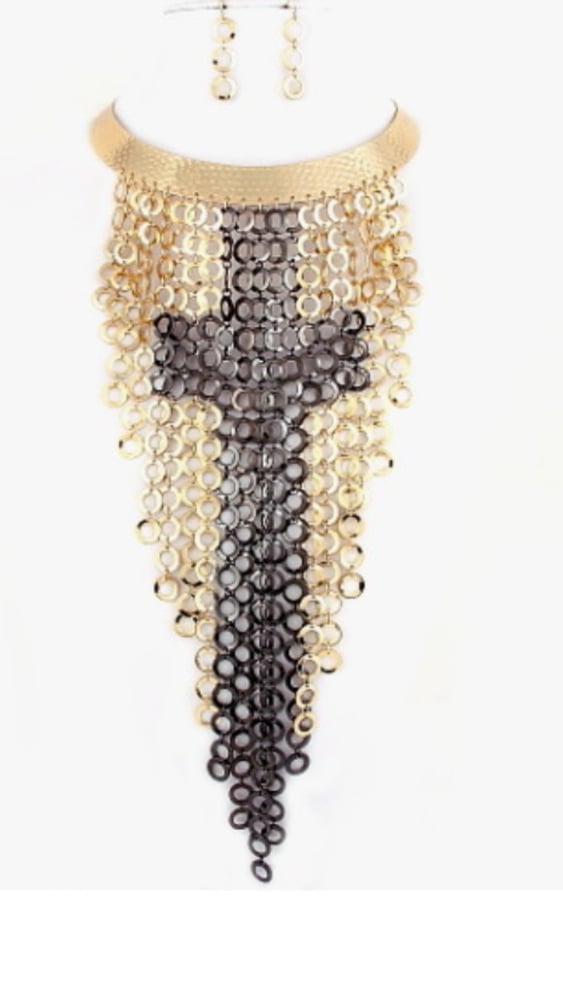 Image of Tassel Cross Necklace 