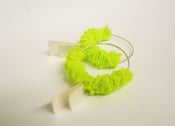 Image of Mucke & Grace recycled fabric and Sterling Silver hoop earrings