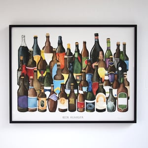 Beer Hoarder - Limited Edition Craft Beer Print by Alyson Thomas of Drywell Art. Available at shop.drywellart.com