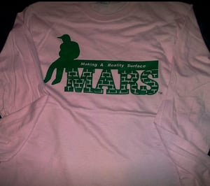 Image of Long Sleeve "MARS On the Yard" (Pink & Green)