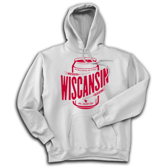 Image of Wiscansin Original White Hoodie