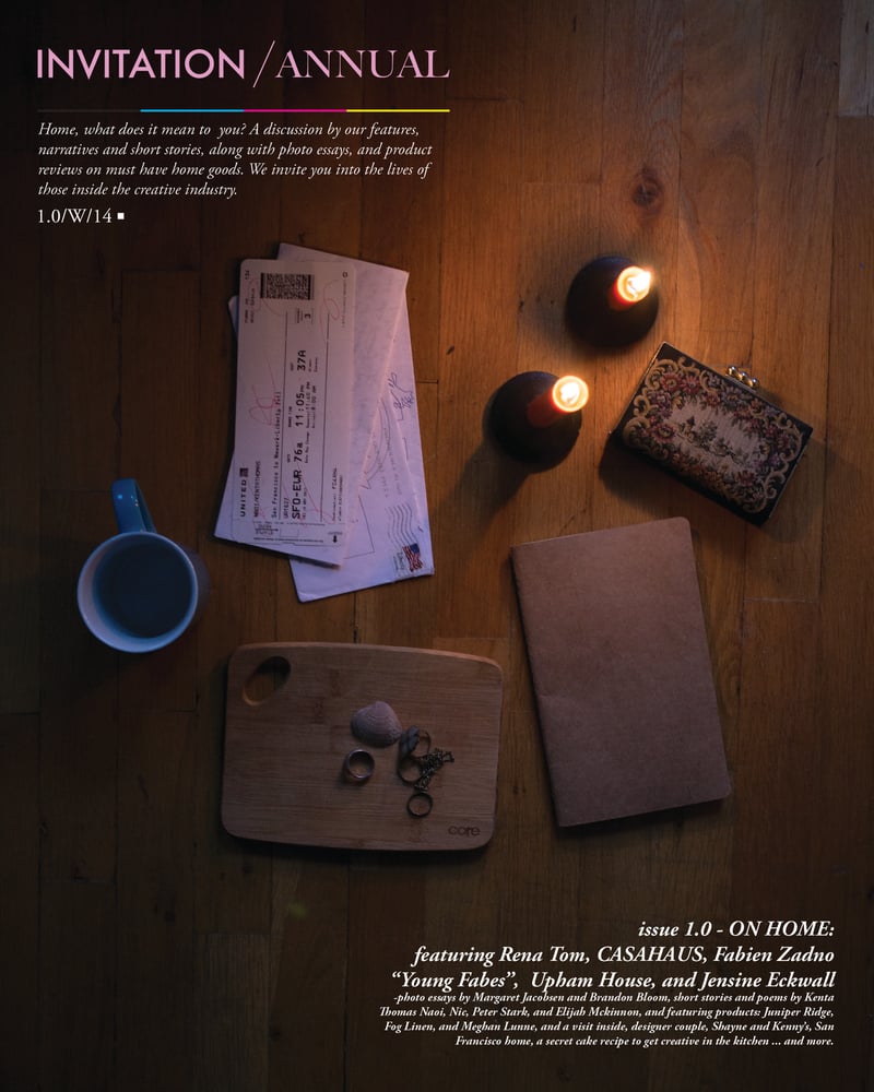 Image of Invitation/Annual Inaugural Issue "ON HOME  