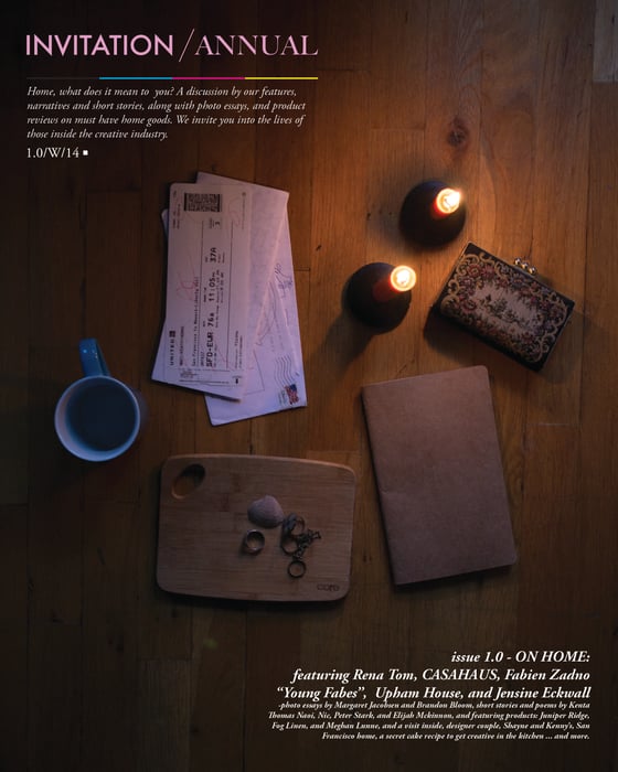 Image of Invitation/Annual Inaugural Issue "ON HOME  