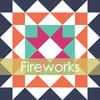 Fireworks Mini Quilt #105, PDF Pattern 