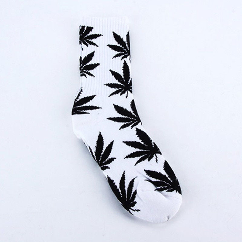 Image of HUF Plantlife Socks Basic White - Black