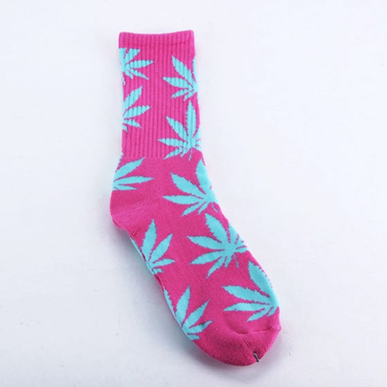 Image of HUF Plantlife Socks Limited Pink + Light Blue