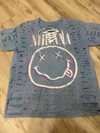 Large bblue nirvan lace destroyed 