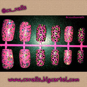 Image of Glittery Pink Leopard