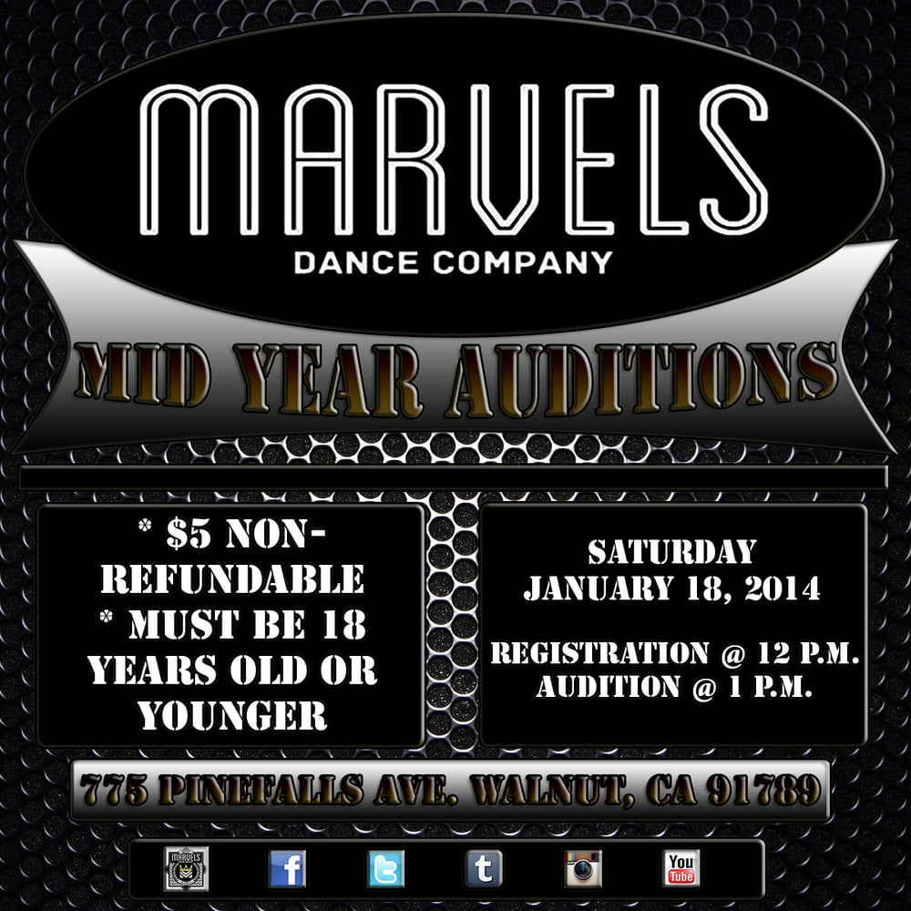Image of Marvels Dance Company Mid-Year Auditions 2014