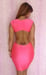 Image of Pink Cut Out Front Bodycon Dress