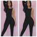 Image of Black One Shoulder Bodycon Jumpsuit