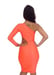 Image of Orange One Shoulder Cut Out Bodycon Dress