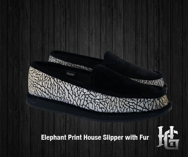 Image of Homiegear Elephant Print House Slipper