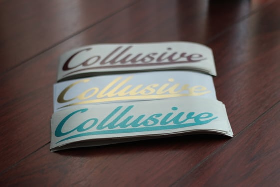 Image of Collusive Script Stickers