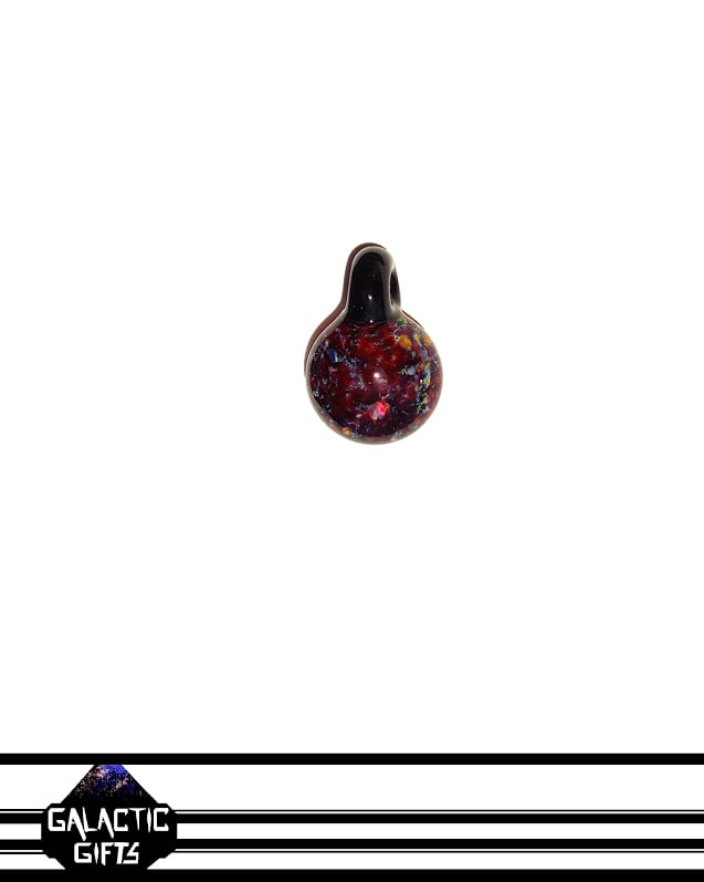 Image of Trevor Logan Red Zone Galaxy Space Pendant With Cherry Opal