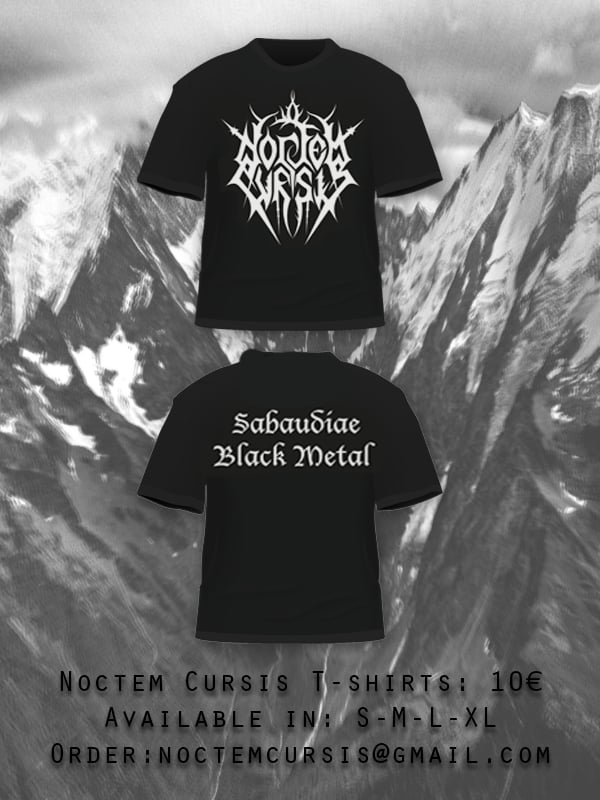 Image of TS (cotton) Noctem Cursis - Sabaudiae Black Metal