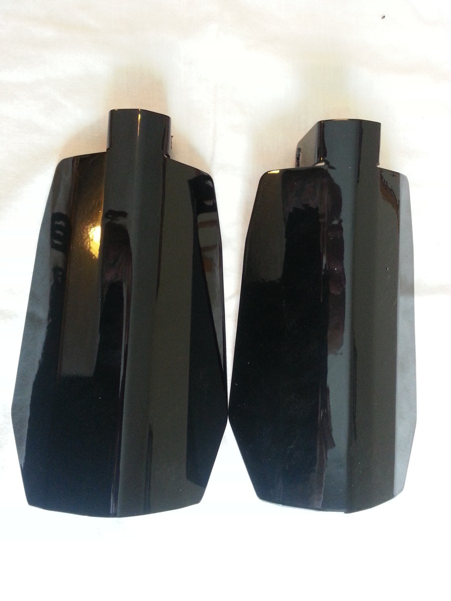Image of Stainless Steel Powdercoated Coffin Cut Wind Guards