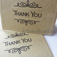 Image 1 of 20 "Thank You" Cards, 100% Recycled Paper