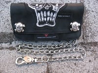 Image 1 of Marc Vachon Custom Evileyes Leather Biker Wallet