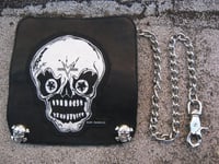 Image 2 of Marc Vachon Custom Hollywood Mr Bones Leather Biker Wallet