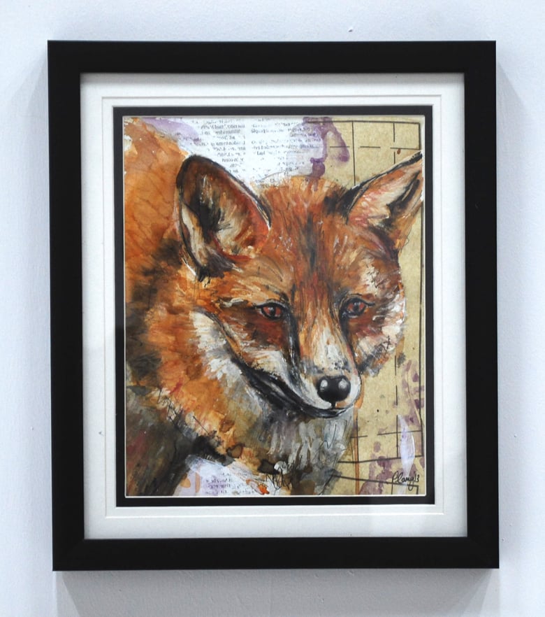 Image of Red Fox Framed Original by Pauline Carney