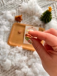 Image 3 of Tiny Linzer Cookies Dangle Earrings 