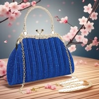 Image 1 of Royal Sparkle Top Handle Clutch Bag