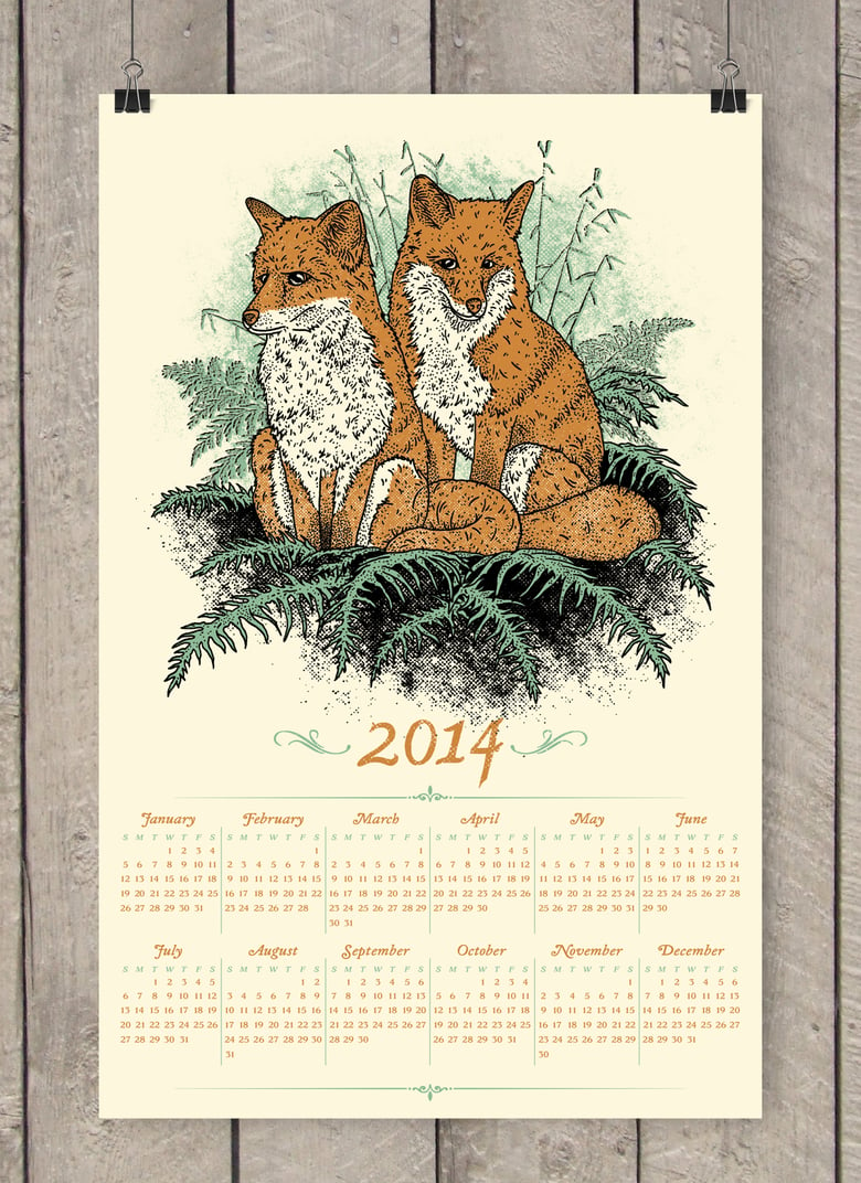 Image of 2014 Fox Calendar