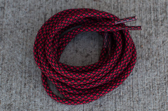 Image of ROPE LACES - BLACK/RED