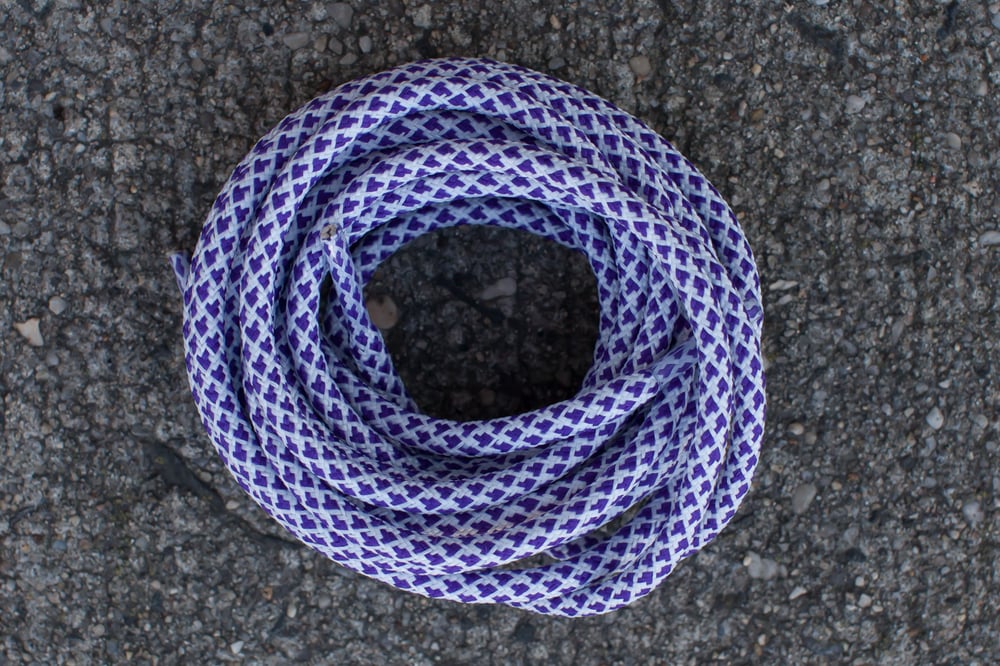 Image of ROPE LACES - WHITE/PURPLE