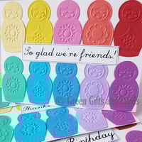 Image 3 of 4 Handmade Babushka Doll Greeting Cards