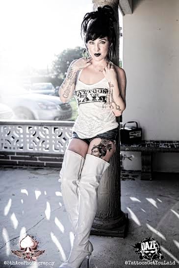 Image of Tattoos Get You Laid / Natasha Love Signed Print