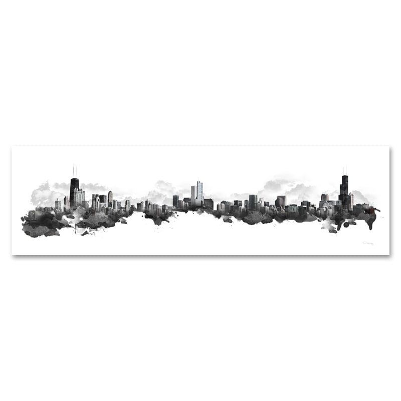 Image of Chicago Watercolor Skyline