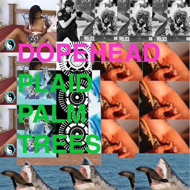 Image of DOPEHEAD - Plaid Palm Trees