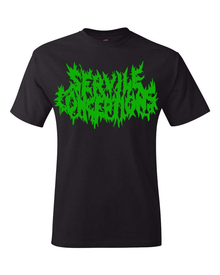 Image of Servile Conceptions Shirt Blk w/Green Logo