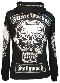 Image 1 of MV Evil Eyes patched and studded Hoodie
