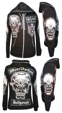 Image 2 of MV Evil Eyes patched and studded Hoodie