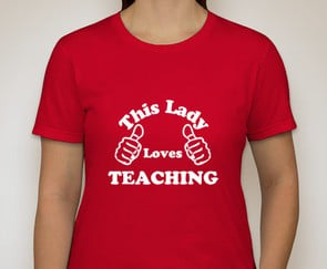 Image of This Lady Loves Teaching Tee