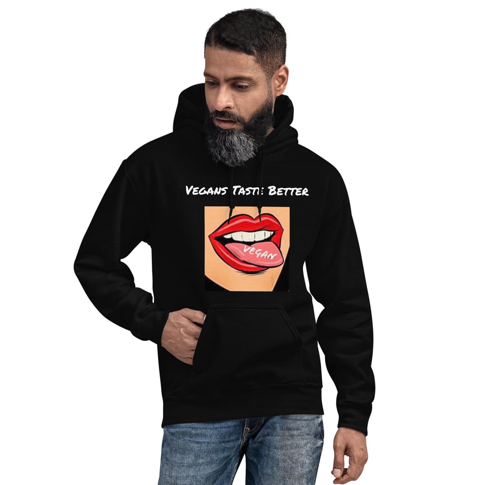 Image of Vegans taste better hoodie uni