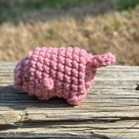 Image 2 of Crochet Pig Pink