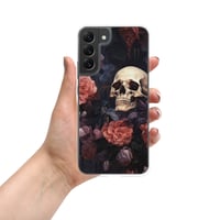 Image 3 of Goth Inspired Baroque Style Painting Skulls and Flowers Clear Case for Samsung®