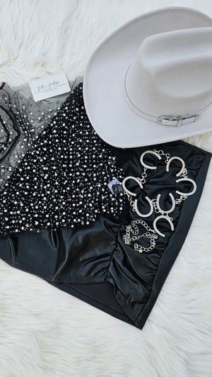 Image of Pearl Rhinestone Top