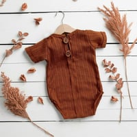 Image 1 of Boys bodysuit Patrick | rusty brown | 12-18 months