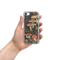 Image 5 of Dark Cottagecore Goth Inspired Vibrant Mushroom Clear Case for iPhone®