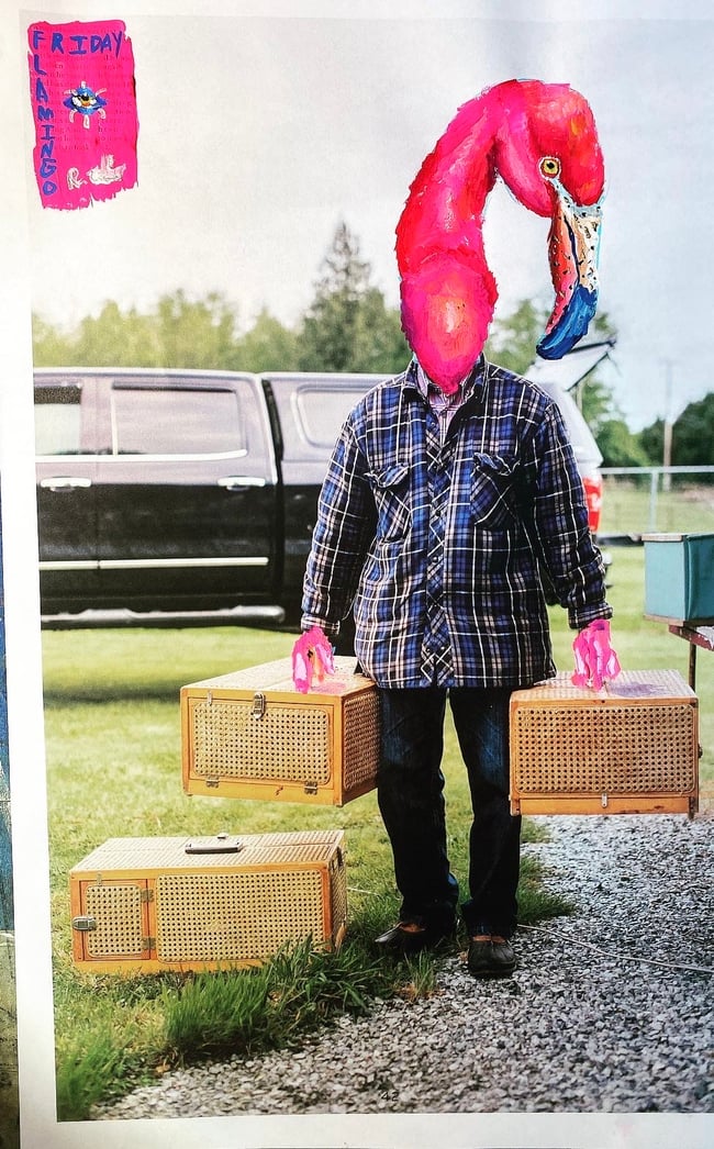 Flamingo Friday-Original Painting 