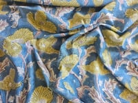 Image 1 of Namaste fabric tempête bleue