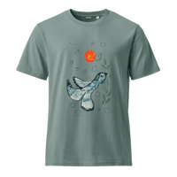 Image 2 of Organic Cotton Blue Bird Unisex T-Shirt