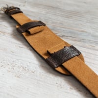 Image 3 of Suede Mini Bund Strap - Sand