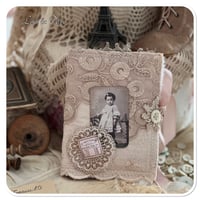 Image 1 of Handmade vintage french lace slow stitch sewing kit